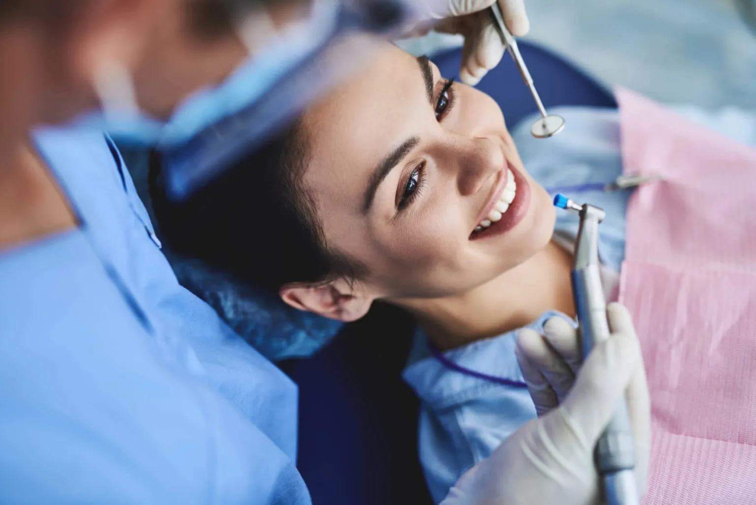 Thin porcelain laminate veneers before bonding